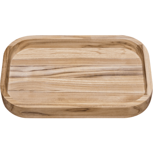 Fuente para Asado Tramontina Rectangular en Madera Tropical con Acabado Natural 40 x 25 cm