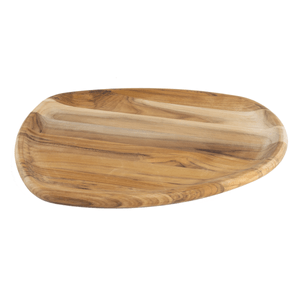 Bandeja para Barbacoa Orgánica Mediana Tramontina de madera de teca FSC con acabado de aceite mineral 37x29,8 cm