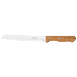 Cuchillo para Cocina Tramontina Dynamic con Lámina de Acero Inoxidable y Mango de Madera Natural 8"