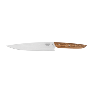 Cuchillo Utility Tramontina Verttice con Lámina de Acero Inoxidable y Mango de Madera Natural 8"