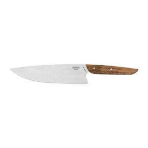 Cuchillo Chef Tramontina Verttice con Lámina de Acero Inoxidable y Mango de Madera Natural 8"