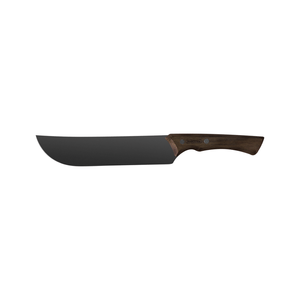 Cuchillo para Carne Tramontina Churrasco Black con Lámina de Acero Inoxidable Oscurecido y Mango de Madera 8"