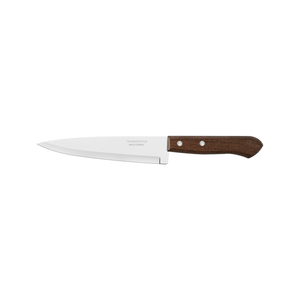 Cuchillo para Pescado y Cocina Tramontina Dynamic con Lámina de Acero Inoxidable y Mango de Madera Natural 7"