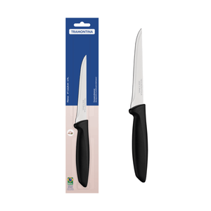 Cuchillo para Deshuesar Tramontina Plenus con Lámina en Acero Inoxidable y Mango de Polipropileno Negro 5"