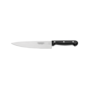 Cuchillo Chef Tramontina Ultracorte con Lámina en Acero Inoxidable y Mango de Polipropileno Negro 6"