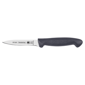 Cuchillo para Verduras y Frutas Tramontina Profesional con Lámina de Acero Inoxidable y Mango de Polipropileno Gris de 3"