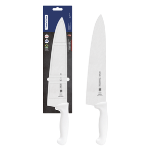 Cuchillo para Carne 12" Tramontina Profesional con Lámina en Acero Inoxidable y Mango en Polipropileno Blanco