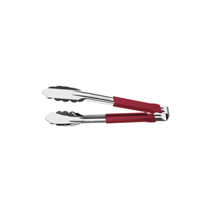 Pinza Tramontina Utilità de acero inoxidable con mango revestido de goma rojo 24 cm