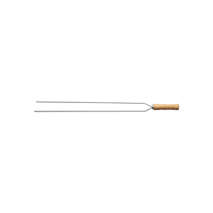 Pincho Doble para Asado Tramontina con Lámina de Acero Inoxidable y Mango de Madera 65 cm