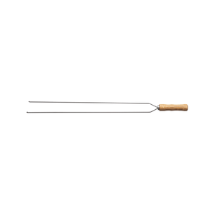 Pincho Doble para Asado Tramontina con Lámina de Acero Inoxidable y Mango de Madera 75 cm