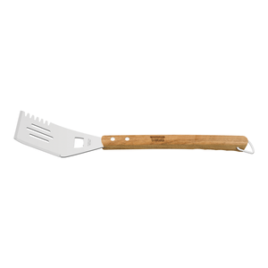 Espátula multifuncional Tramontina para Asado con lámina de acero inoxidable y mango de madera 47,8 cm