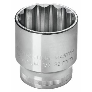 Dado Estriado en Acero Cromo Vanadio 9 mm Tramontina MASTER - Encastre 1/2"