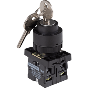 Botón Selector con Llave Tramontina TRP2-EG33 2 NA 3 Posiciones con Base de Plástico