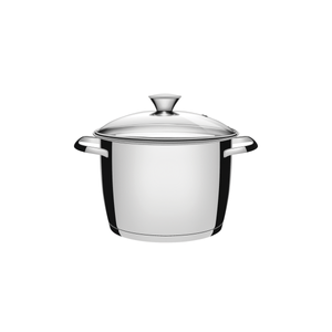 Olla en Acero de 18cm 3,1L Tapa de Vidrio Tramontina Allegra