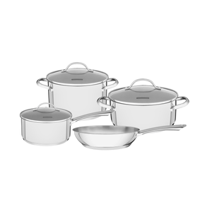 Batería de Cocina en Acero Triple Fondo 4 Pza Tramontina Una