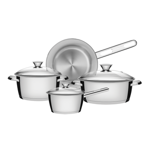 Batería de Cocina 4 Piezas en Acero 18/10 Tramontina Allegra