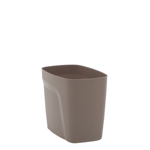 Basurero Tramontina Compact ECO en Polipropileno Taupe sin Tapa 6,5 L