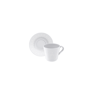 Juego 6 Tazas y 6 Platillos Té TramontinaLínea Alicia Porcelana 185 ml