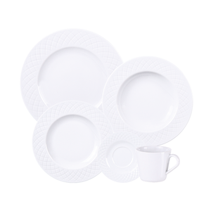Vajilla  20 Piezas Tramontina Línea Ingrid Porcelana