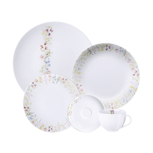 Vajilla Tramontina Artemis en Porcelana Decorada 20 Piezas