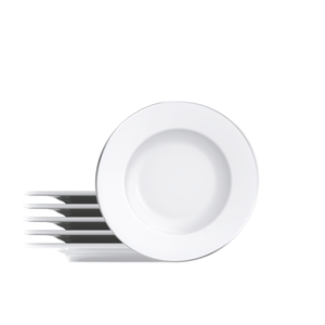 Juego 6 Platos SobremesaTramontinaLínea Joana Porcelana 21 cm
