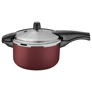 Olla a Presión Tramontina Vancouver Effect en Aluminio con Revestimiento Interno y Externo en Antiadherente Starflon Max Rojo 24 cm 6 L