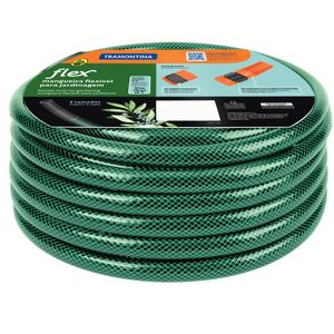 Manguera para jardín Flex, 20 m, acoples rosqueados y boquilla