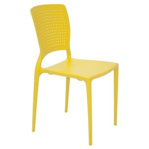 Silla Tramontina Safira en Polipropileno y Fibra de Vidrio Amarillo