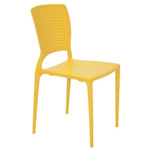 Silla Tramontina Safira en Polipropileno y Fibra de Vidrio Amarillo