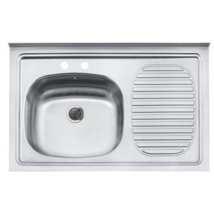 Lavaplatos de Sobreponer Tramontina Filo 40 Acero Inoxidable 80x50 cm
