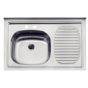 Lavaplatos de Sobreponer Tramontina Filo 40 Acero Inoxidable 80x50 cm
