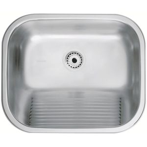 Lavadero Tramontina de empotrar en acero inoxidable cepillado 34 L 50x40 cm