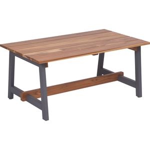 Mesa de Café Tramontina Mistral de Teca y Madera Tauari con Acabado Barnizado