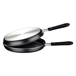 Omeletera con Antiadherente Baja 24cm Gris Tramontina Loreto