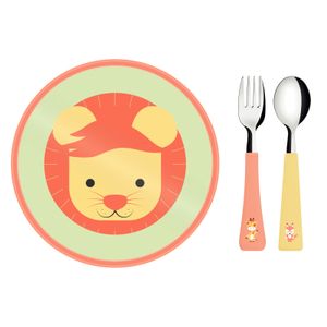 Juego Infantil Tramontina Baby Friends Colorido 03 Piezas