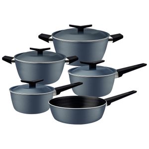 Batería de Cocina en Antiadherente 5 Pzas Tramontina Spezia