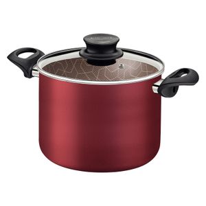Olla Alta con Antiadherente 28cm 11,8L Roja Tramontina Paris