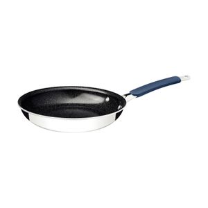 Sartén Tramontina Romagna en Acero Inoxidable y Aluminio con Revestimiento Interno Cerámico Black Stone 25 cm 2 L