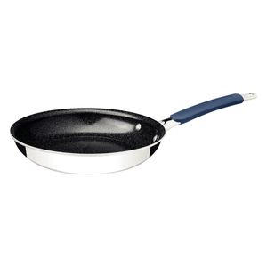Sartén Tramontina Romagna en Acero Inoxidable y Aluminio con Revestimiento Interno Cerámico Black Stone 30 cm 3 L