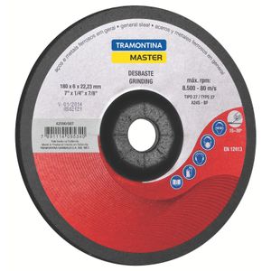 Disco de desbaste en acero y metales ferrosos en general 7" Tramontina MASTER