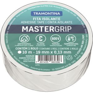 Cinta Aislante Clase C 0,13 x 19 mm Tramontina blanca 10 m