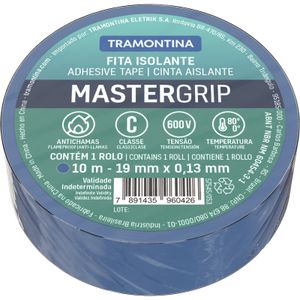 Cinta Aislante Clase C 0,13 x 19 mm Tramontina azul 10 m