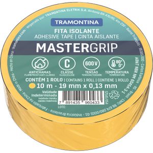 Cinta Aislante Clase C 0,13 x 19 mm Tramontina amarilla 10 m