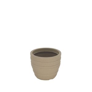 Maceta Tramontina Inca en Polietileno Granito Arena 32 cm