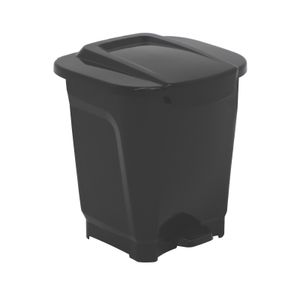 Basurero Tramontina T-Force en Polipropileno Negro 25 L