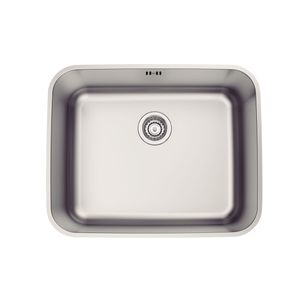 Cubeta de bajo poner Tramontina Dora 50 BL R6 de Acero Inoxidable Cepillado con Válvula con escape 50x40 cm