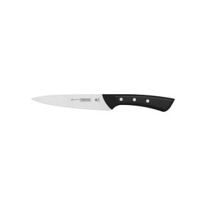 Cuchillo Utility Tramontina Solutta con Lámina en Acero Inoxidable y Mango en Policarbonato 6" Negro