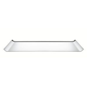 Bandeja Tramontina Quadrata rectangular de acero inoxidable alto brillo 38x17 cm