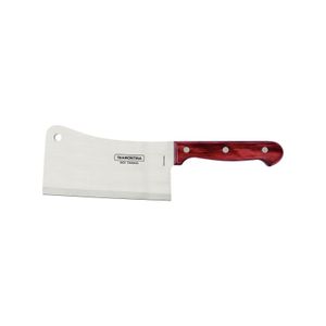 Hachuela Tramontina Polywood con Lámina de Acero Inoxidable y Mango de Madera Tratada Rojo 6"