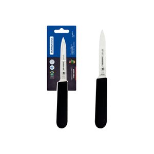 Cuchillo para Verduras Tramontina Profesional con Lámina en Acero Inoxidable y Mango de Polipropileno Negro 4"